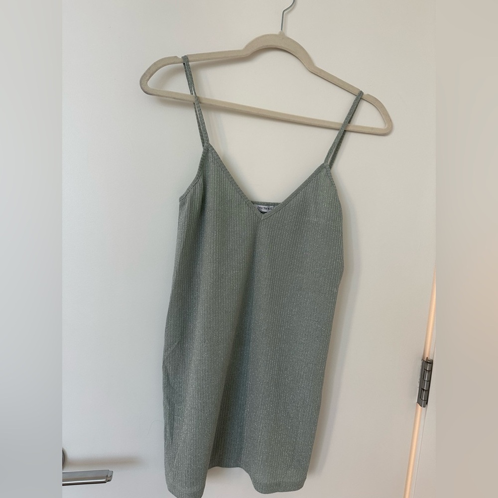 Zara Shimmering Mint Top